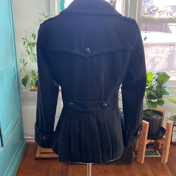Express black pea coat size S/P - Picture 2 of 6